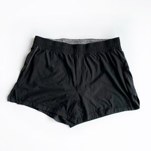 SOLD Men’s 4” Lululemon black lined athletic running jogging shorts size M
